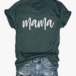 Funny mama graphic print top